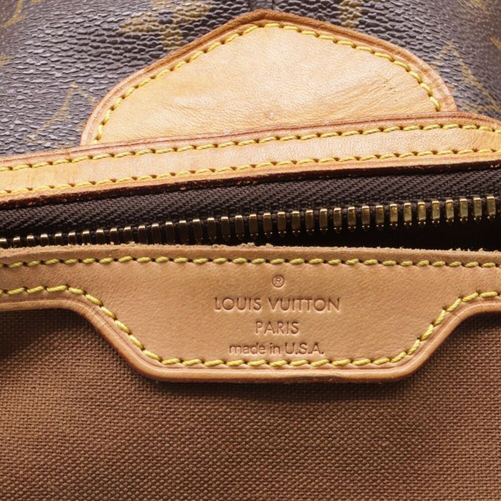Louis Vuitton Palermo GM Tote Bag in Brown Coated Canvas - Picture 9 of 12
